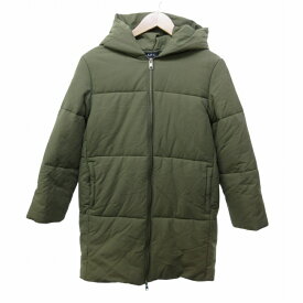 【中古】アーペーセー A.P.C. 19AW HIVER 中綿コート ジップアップ フード ミドル丈 36 カーキ 0811 レディース 【ベクトル 古着】 250811