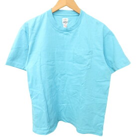 【中古】アナトミカ ANATOMICA POCKET TEE Tシャツ カットソー 半袖 ライトブルー 水色 38-40 Mサイズ 530-541-23 1217 レディース 【ベクトル 古着】 231217