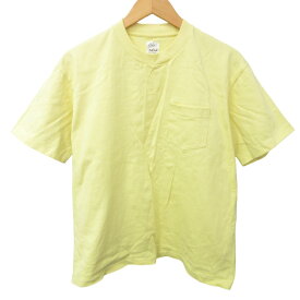 【中古】アナトミカ ANATOMICA POCKET TEE Tシャツ カットソー 半袖 ライトイエロー 黄色 38-40 Mサイズ 530-541-23 1217 レディース 【ベクトル 古着】 231217