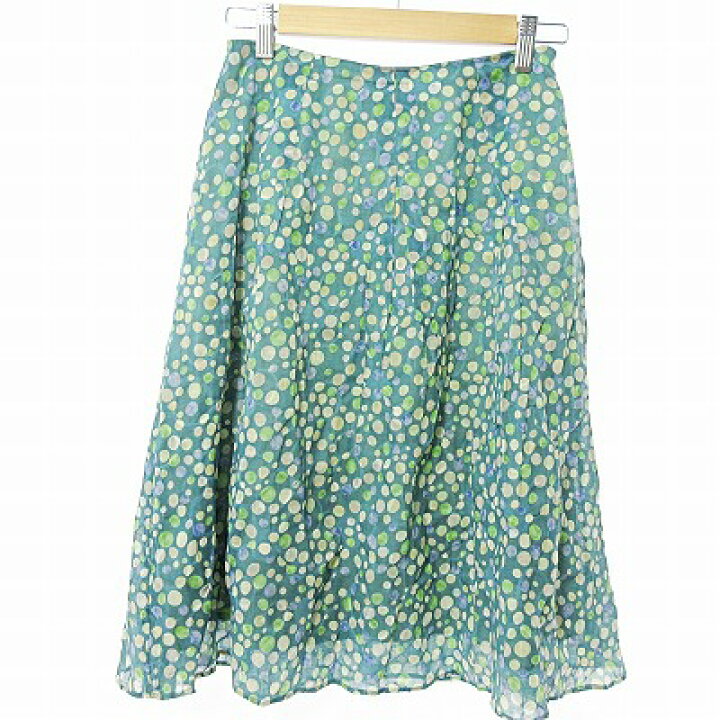 楽天市場】【中古】シビラ SYBILLA フレア スカート 膝丈 ドット柄 