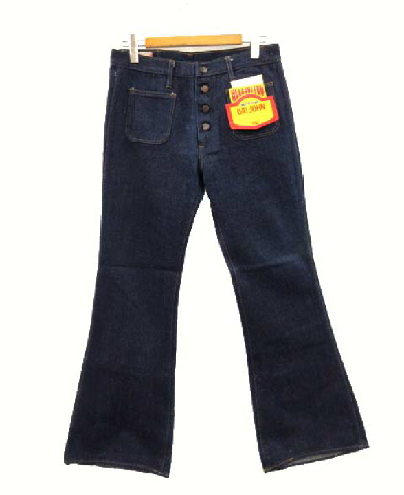 楽天市場】【中古】未使用品 ビッグジョン Big John 70s ベルボトム  