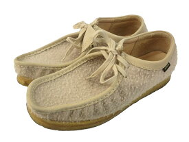 【中古】クラークス clarks x Aime Leon Dore Wallabee Casentino Wool ワラビー ブーツ UK10 ライトベージュ シューズ 靴 メンズ 【ベクトル 古着】 250214