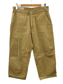 【中古】BONCOURA ボンクラ Work Pants English Twill Khaki ワークパンツ イングリッシュツイル 32 カーキ ワイド テーパードパンツ ボトムス メンズ 【ベクトル 古着】 250423