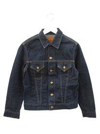 【中古】BONCOURA ボンクラ Denim Jacket 3rd indigo 3rd モデル Gジャン デニムジャケット 34 インディゴブルー セルビッチ ジージャン アウター メンズ 【ベクトル 古着】 250820