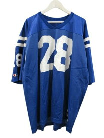 【中古】チャンピオン CHAMPION NFL フットボールゲームシャツ COLTS FAULK 28 ナンバリング USA製 ブルー 52 メンズ 【ベクトル 古着】 260711