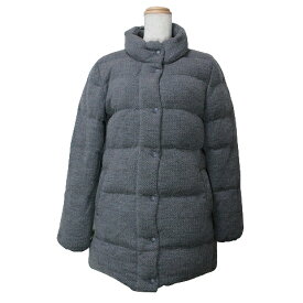 【中古】ギャップ GAP ×OUTDOOR EDITION ダウンコート ヘリンボーン スタンドカラー 小さいサイズ XXS グレー ■GY11 X レディース 【ベクトル 古着】 231218