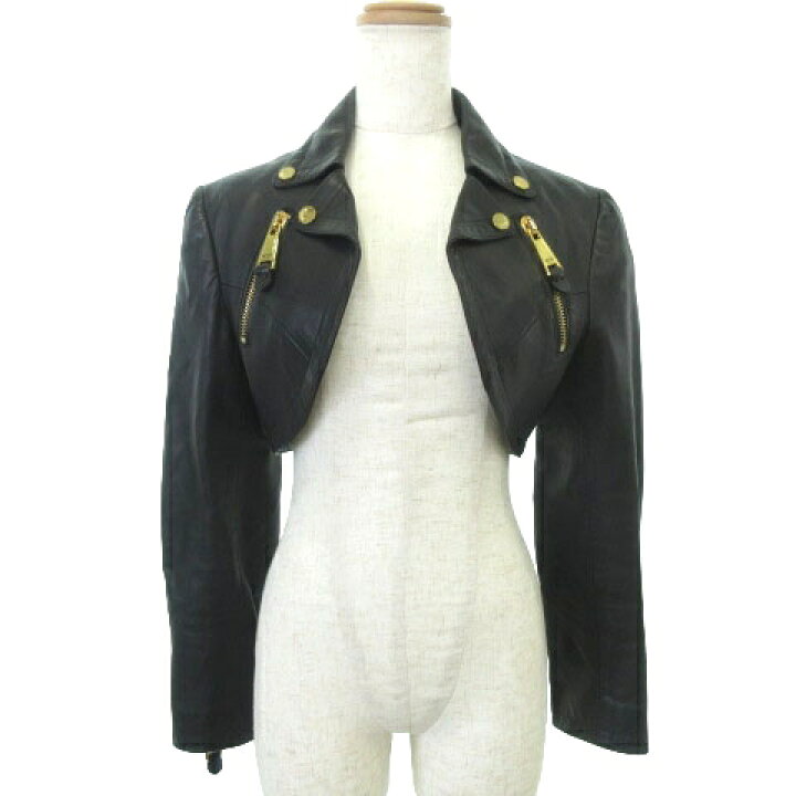 楽天市場】【中古】モスキーノ MOSCHINO 美品 レザー ジャケット 
