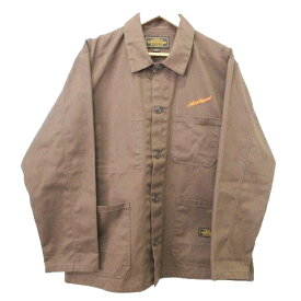 【中古】ネイバーフッド NEIGHBORHOOD 美品 20ss COVERALL/EC-JKT カバーオール ジャケット アウター 刺繍 201SPNH-JM02 M 茶 ブラウン メンズ 【ベクトル 古着】 240530