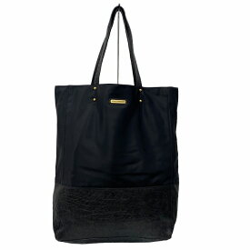 【中古】レベッカミンコフ Rebecca Minkoff TOKI TOTE トキ トール トートバッグ ショルダーバッグ 肩掛け 切替 ナイロン レザー 黒 ブラック 1203 レディース 【ベクトル 古着】 231207