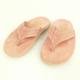 【中古】アイランドスリッパ ISLAND SLIPPER 美品 スウェード トング サンダル ビーチサンダル 4 ピンク レディース 【ベクトル 古着】 240226