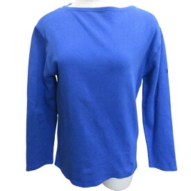 【中古】セントジェームス SAINT JAMES バスクシャツ カットソー 長袖 青色 ブルー 36 約Sサイズ相当 0518 レディース 【ベクトル 古着】 240518