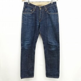 【中古】ラグ&ボーン RAG&BONE デニム ジーンズ ジッパーフライ 牛革 コットン ストレート 32 インディゴ 濃紺 メンズ 【ベクトル 古着】 240513