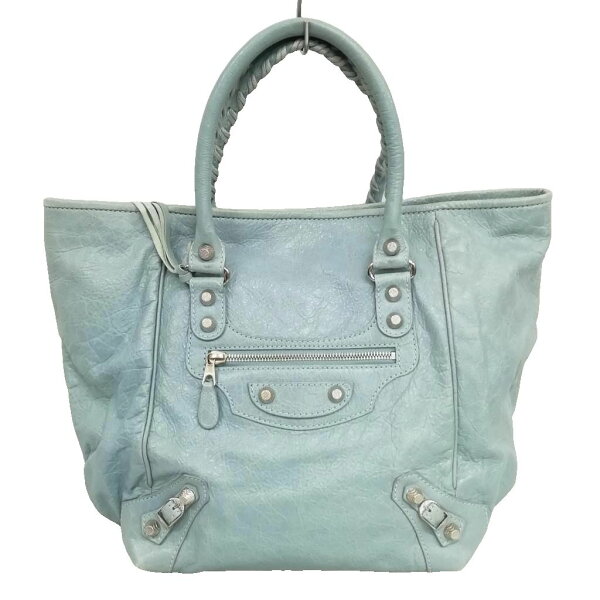 【中古】バレンシアガ BALENCIAGA 309537 GIANT SUNDAY ジャイアントサンデー トートバッグ ブルー系 レディース 【ベクトル 古着】 260901