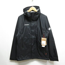 【中古】未使用品 マムート MAMMUT 22SS Microlayer 2.0 HS Hooded Jack マイクロレイヤー フーデッド ジャケット M 黒 ブラック 1010-28651 収納袋付き タグ付き メンズ 【ベクトル 古着】 240415