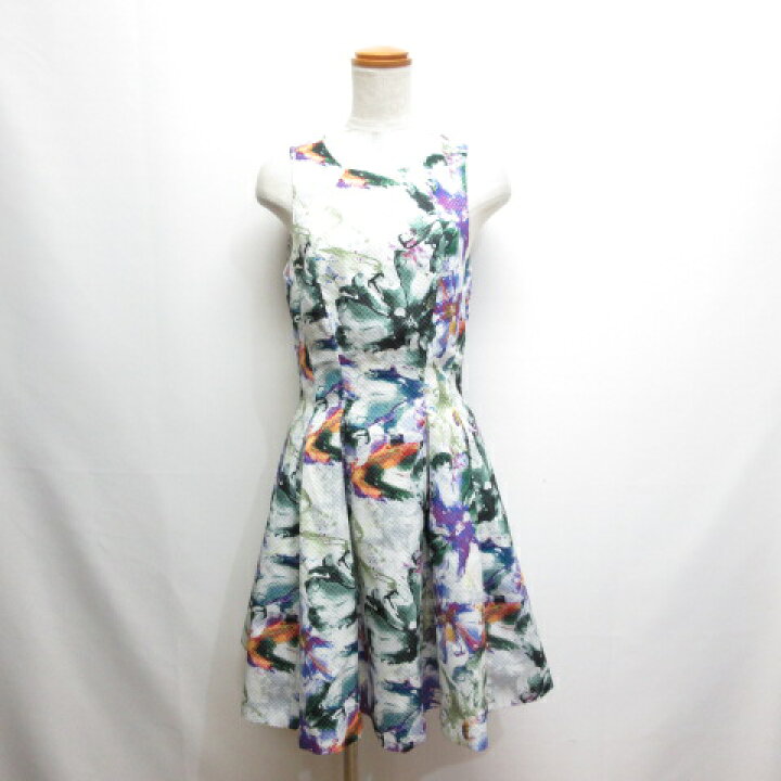 楽天市場】【中古】エイチ&エム H&M 花柄 ノースリーブ ワンピース 36  
