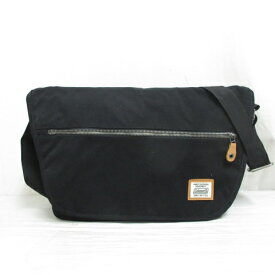【中古】コールマン COLEMAN ショルダー バッグ メッセンジャー キャンバス 斜め掛け 黒 ブラック 裏地付き メンズ 【ベクトル 古着】 251123