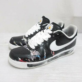 【中古】ナイキ NIKE PEACEMINUSONE ピースマイナスワン AIR FORCE 1 07 PARA NOISE G-DRAGON エアフォース 1 ロー パラノイズ ジードラゴン AQ3692-001 29cm 黒 ブラック スニーカー シューズ ☆AA★ 【ベクトル 古着】 260623