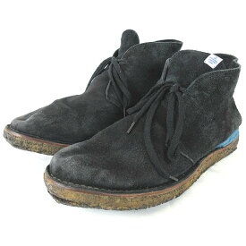 【中古】ビズビム VISVIM ISDT BOOTS-FOLK スエード デザートブーツ チャッカブーツ 靴 黒 ブラック US11 メンズ 【ベクトル 古着】 230729