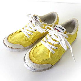 【中古】アドミラル Admiral スニーカー シューズ キャンバス 23.0cm レモンイエロー 黄色 くつ 靴 レディース 【ベクトル 古着】 240130