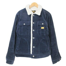 【中古】ビルバン BILLVAN 17AW コーデュロイ カウボーイジャケット ランチジャケット ボア ブルゾン L 紺 ネイビー IBO51 X メンズ 【ベクトル 古着】 240401