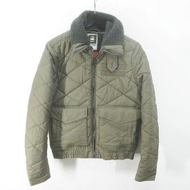 【中古】ジースターロウ G-Star RAW キルティング 中綿ジャケット S 茶系 ブラウン ジップアップ ポケット メンズ 【ベクトル 古着】 240206