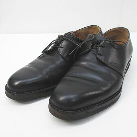 【中古】サルヴァトーレフェラガモ Salvatore Ferragamo ビジネスシューズ レースアップシューズ 7.5 2E ブラック 黒系 レザー イタリア製 メンズ 【ベクトル 古着】 240415