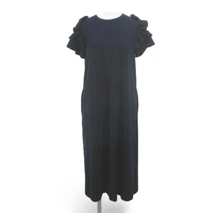 MARONENONFEE フリルロングワンピース ブラック 新品