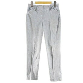 【中古】セオリーリュクス theory luxe クロップドパンツ パンツ 25 灰系 グレー ミックス ジップフライ ストレッチ レディース 【ベクトル 古着】 250831