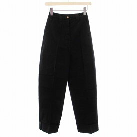 【中古】未使用品 アクネ ストゥディオズ Acne Studios 2018年製 Madya co chino ハイウエストチノパン パンツ コットン 32 XS 黒 ブラック /YM ■GY21 レディース 【ベクトル 古着】 231007