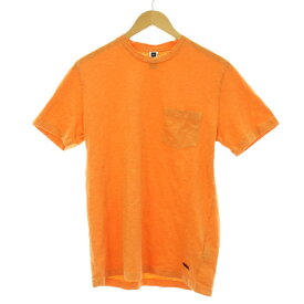 【中古】バーク Bark Tシャツ カットソー ポケット 丸首 半袖 XS オレンジ /KQ メンズ 【ベクトル 古着】 231102