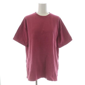 【中古】ミラオーウェン Mila Owen 20SS Tシャツ カットソー チュニック クルーネック プルオーバー 半袖 スリット 0 S ボルドー /SI6 レディース 【ベクトル 古着】 231219