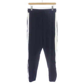 【中古】ザラマン ZARA MAN トラックパンツ スウェット イージー ジョガー サイドライン L 紺 ネイビー 白 ホワイト /AT27 メンズ 【ベクトル 古着】 240114