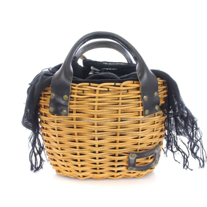 楽天市場】【中古】エバゴス EBAGOS かごバッグ バケットバッグ 