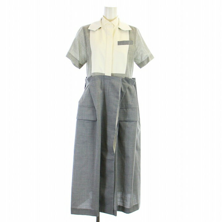 楽天市場】【中古】サカイ sacai 21SS Suiting Dress ドッキング  