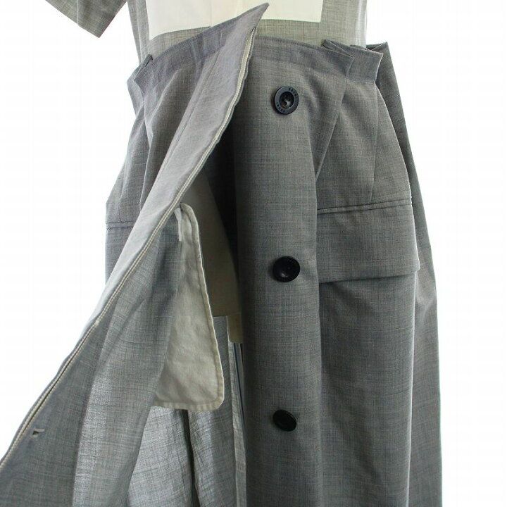 楽天市場】【中古】サカイ sacai 21SS Suiting Dress ドッキング  