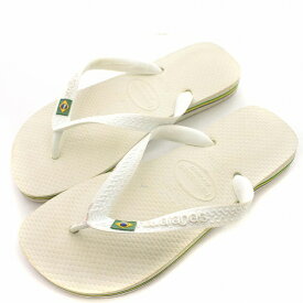 【中古】ハワイアナス havaianas サンダル ビーチサンダル ブラジル 35-36 23.5cm 白 ホワイト /☆G レディース 【ベクトル 古着】 240220