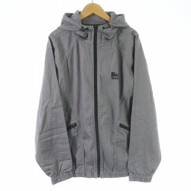 【中古】未使用品 バックチャンネル BACK CHANNEL デニムフーデッドジャケット Denim Hooded Jacket パーカー ジップアップ フード ロゴ M グレー 2323050 /SI12 メンズ 【ベクトル 古着】 240130