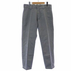 【中古】ディッキーズ Dickies Lowrise Workpants ローライズ ワークパンツ ストレート チノパン ロング ジップフライ 30 グレー UM874 /KW メンズ 【ベクトル 古着】 240206