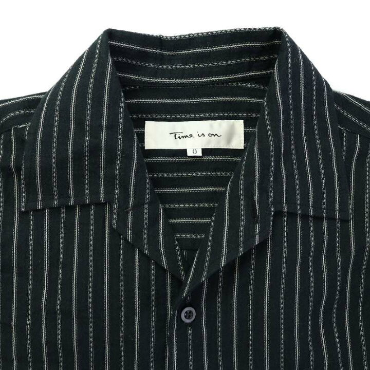 楽天市場】【中古】タイムイズオン Time is on オープンカラーシャツ 
