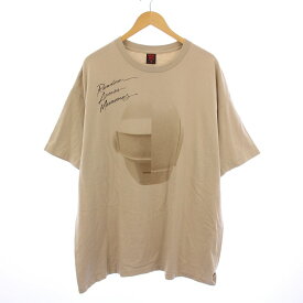 【中古】ギークスルール GEEKS RULES daft punk SILKSCREEN PRINTING T SHIRT 02 シルクスクリーンプリントTシャツ02 半袖 クルーネック ロゴ XXL ベージュ /BB メンズ 【ベクトル 古着】 250628