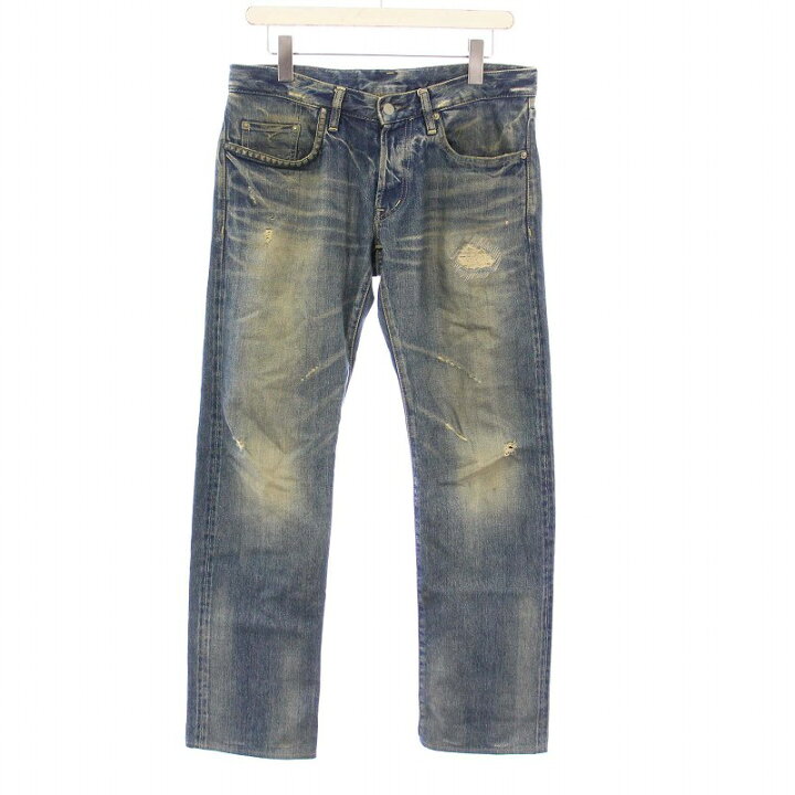 hysteric glamour W30スタッズ付き ダメージ加工 デニムパンツ 