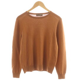 【中古】メーカーズシャツ カマクラ MAKER'S SHIRT 鎌倉 ニット セーター 長袖 ウール 46 オレンジ NM0056 /AN24 メンズ 【ベクトル 古着】 250901