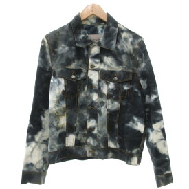 【中古】ケイスリーヘイフォード casely hayford ジャケット タイダイ染 36 青 ブルー /YJ メンズ 【ベクトル 古着】 251120