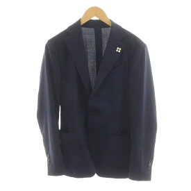 【中古】ラルディーニ LARDINI EE935AV easy wear ブートニエール テーラードジャケット シングル 44 紺 ネイビー /AN43 メンズ 【ベクトル 古着】 251225