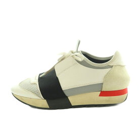 【中古】バレンシアガ BALENCIAGA レースランナー スニーカー シューズ 35 23.0cm 白 黒 /MI レディース 【ベクトル 古着】 260116