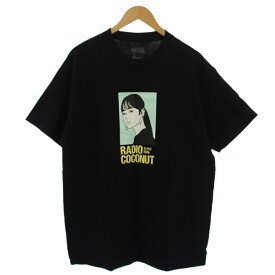 【中古】On Air × Radio Coconut Kyne S/S Tee Tシャツ カットソー 半袖 クルーネック プリント L 黒 /BM メンズ 【ベクトル 古着】 260121