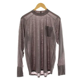 【中古】スーパーナチュラル アトリエブルーボトル super.natural aterlierBluebottle MOCKNECK L/S TEE Tシャツ カットソー 長袖 モックネック ウール M 紫 パープル SNUJ10026 /KU メンズ 【ベクトル 古着】 260303