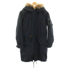 【中古】アメリカンラグシー AMERICAN RAG CIE モッズコート ミリタリーコート アウター ライナー ラクーンファー 00 紺 ネイビー AFN-L142-C0049 /YT レディース 【ベクトル 古着】 260416