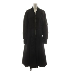 【中古】ファーファー furfur 22AW MA-1風ドレスコート 中綿 アウター 1 黒 ブラック RWFC225004 /AN63 レディース 【ベクトル 古着】 260518