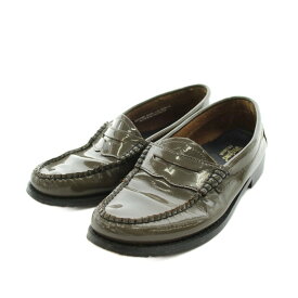 【中古】ジーエイチバス G.H.Bass & Co. Weejuns ローファー モカシン エナメル 35 茶 ブラウン /AN61 レディース 【ベクトル 古着】 260708